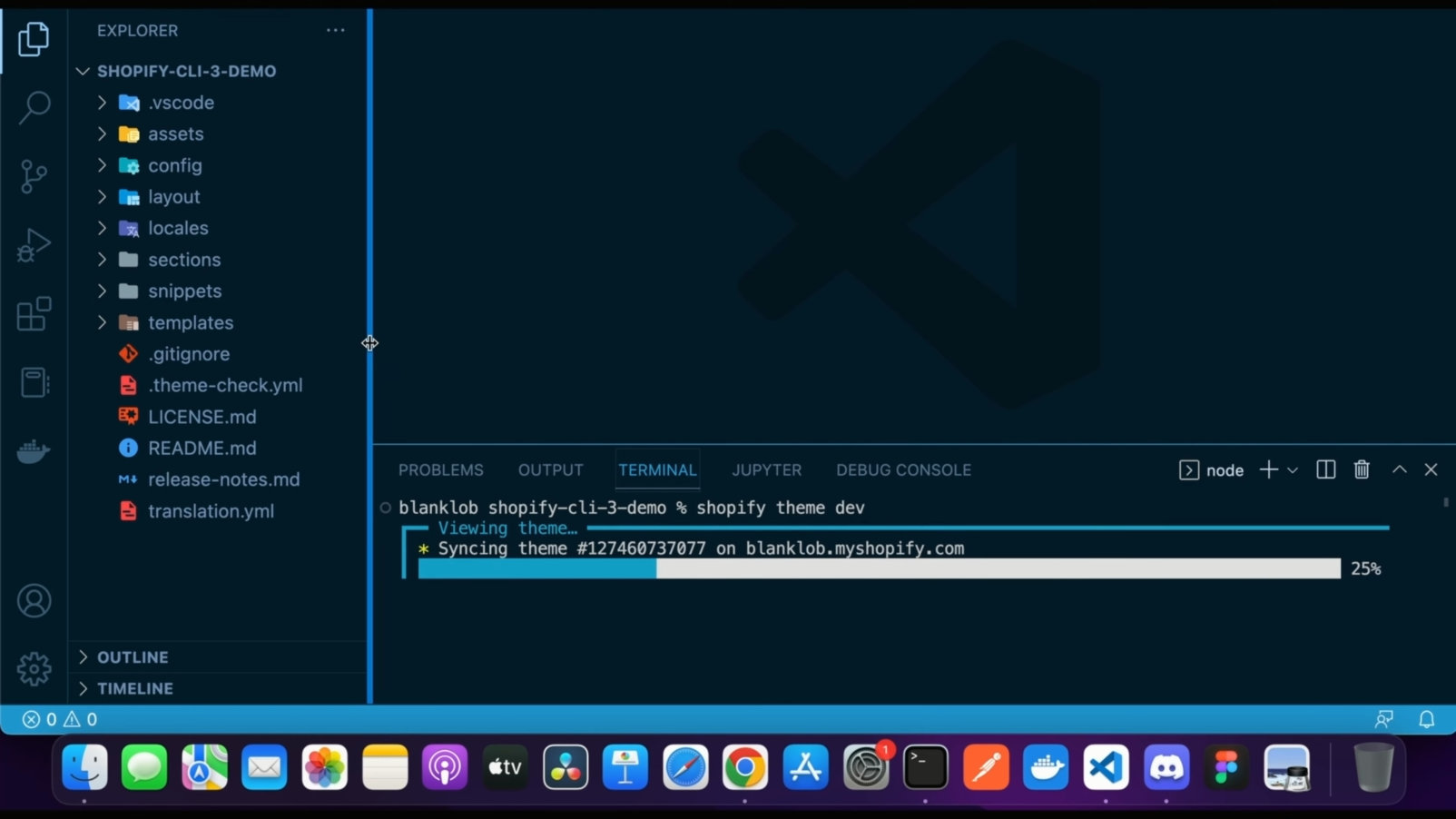 Develop Theme Locally